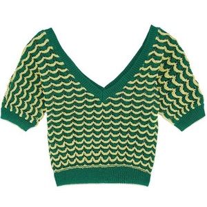 ZARA V-Neck Crop Top